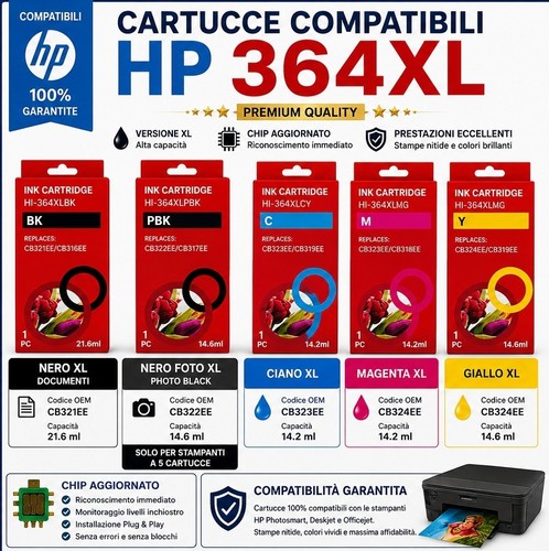 Cartucce compatibili 364xl - compatibili,